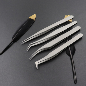 Pinzas de extensión de pestañas de acero inoxidable de color personalizado Pinzas de pestañas de Venta caliente Productos de tendencia - Product Image 6