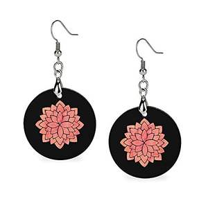 Nuevo diseño, imagen de alta calidad, superventas con el mejor precio, pendientes africanos hechos a mano impresos, madera - Product Image 4