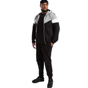 Chándal Deportivo de Forro Polar para Hombre, Personalizado con Logotipo, Estilo Informal, Bloques de Color, para Invierno, Gimnasio, Jogging, Entrenamiento - Product Image 2