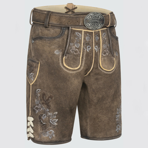 สินค้าใหม่2025บาวาเรียสำหรับผู้ชายกางเกงหนังสำหรับเทศกาลเบียร์บาวาเรียถนนสูง Lederhosen - Product Image 2