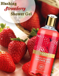 Vaadi Herbals Blushing Strawberry Gel douche 300ml Nettoyant pour le corps aux herbes Soin de la peau rafraîchissant et nourrissant - Product Image 5