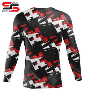 Hombres rash guard Spandex rash guard manga larga compresión rashguard para hombres sublimado impreso Top mejor calidad de moda - Product Image 2