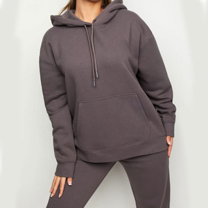 Conjunto de Sudadera con Capucha Extra Grande para Mujer, Personalizada, de Algodón y Poliéster, Estilo Vintage, Lavado Ácido, Chándal Extra Grande para Mujer - Product Image 1