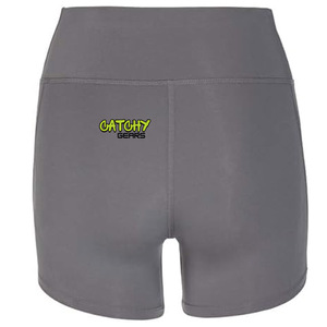 กางเกงขาสั้นออกกำลังกายเอวสูงสำหรับผู้หญิงกางเกงขาสั้นเล่นโยคะฟิตเนสวอลเลย์บอลโพลีเอสเตอร์นุ่มฤดูร้อน - Product Image 4