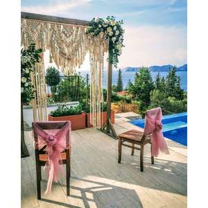 Cortina Decorativa Hecha a Mano para Colgar en la Pared, Fondo de Arco para Bodas, Decoración para Eventos y Fiestas, Tapiz Decorativo para Bodas - Product Image 2