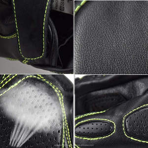 Guantes de moto de carreras de dedo completo de invierno de PU Premium con protección impermeable para unisex - Product Image 4