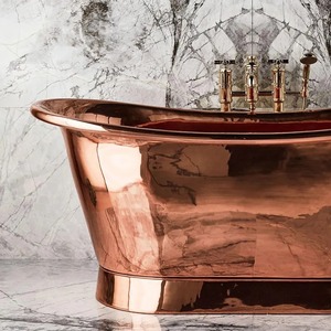 ทองแดงบริสุทธิ์คุณภาพส่งออกเหมาะสำหรับห้องน้ำสไตล์บ้านไร่และแช่สบายในราคาที่ดีที่สุดจากอินเดีย - Product Image 3