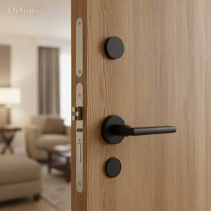 Serrure de porte à mortaise européenne Deluns avec carte IC pour hôtel, clé mécanique de secours et système logiciel gratuit - Product Image 1