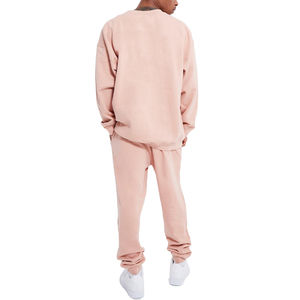 Conjunto de 2 piezas de terciopelo de primavera para hombre, chándal de invierno informal con Sudadera con capucha de lana cálida y pantalones de talla grande - Product Image 2