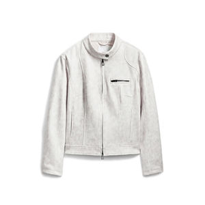 Elegantes chaquetas de cuero para mujer, estilos de bombardero de motorista en PU y cuero genuino, logotipo personalizado - Product Image 1