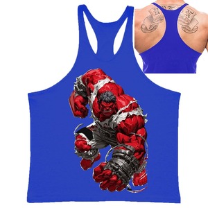 Débardeur de gymnastique imprimé de haute qualité pour hommes Débardeur respirant de vêtements de yoga et de fitness - Product Image 6