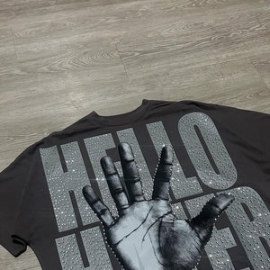 Nouveauté - T-shirt en toile de coton biologique 100% respirant, léger, de haute qualité, à séchage rapide, pour homme, taille surdimensionnée, impression de logo personnalisée - Product Image 2