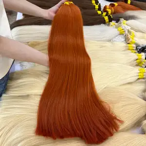 Wholesale Hair Human Natural straight bulk Hair Extensions Human Hair Extensions Keratin Style Time Pcs