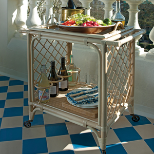 Carrito de hotel de ratán ecológico de alta calidad para almacenamiento de comedor al por mayor de artesanos de Vietnam - Product Image 6