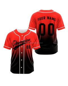 Maillots de sport de baseball imprimés par transfert thermique 100% polyester Baseball et softball Prêt à expédier Meilleure qualité Jersey cousu - Product Image 5