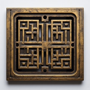 Modern Design Brass Material Wide Rugged Grate for Bathroom Use Efficiently Captures Large Volumes of Rainwater Runoff - Product Image 3