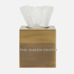 Les plus vendus pour le bureau porte-mouchoir décoratif nouveau Design de luxe en acier inoxydable boîte à mouchoirs en métal doré - Product Image 6