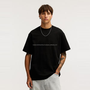 Camisetas geniales con hombros caídos de 240g y 280g, ropa de calle de calidad personalizada, camiseta de gran tamaño para hombre, la mejor Camiseta de algodón de peso pesado para hombre - Product Image 5