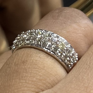 แหวนเพชรธรรมชาติที่สง่างาม14K & 18K เครื่องประดับทองหรูหราสำหรับผู้หญิง - Product Image 2