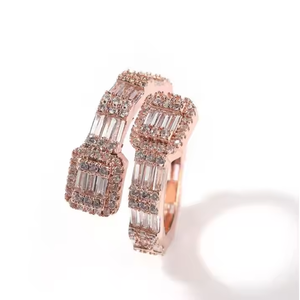 Anillo de Diamante Moissanite Chapado en Oro para Hombre, Estilo Clásico para Cualquier Regalo de Boda - Product Image 1