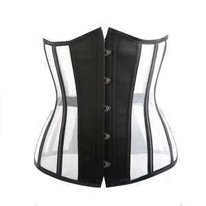 Venta caliente Sexy Corsé de malla transparente Bustier con cordones de moda para mujeres Disponible a granel para minoristas y marcas privadas - Product Image 2