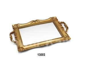 Bandeja redonda de Metal y madera para servir - Product Image 6