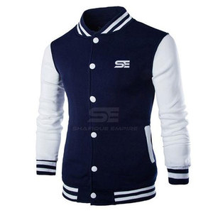 Chaqueta con letras de algodón 100% a prueba de viento para hombre Diseño cómodo con cuello levantado para invierno - Product Image 1