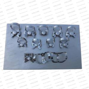 Ensemble de 19 pièces de kit de barrage en caoutchouc manuel avec cassette de stérilisation de 20 pièces en acier inoxydable allemand Vaslcare - Product Image 2