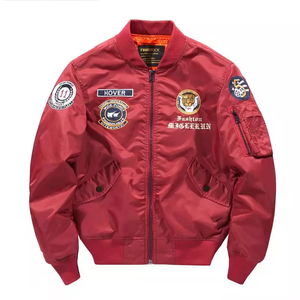 Chaqueta Bomber Varsity de Camuflaje con Recubrimiento Personalizado, Primavera, Poliéster/Algodón, Estilo Béisbol Letterman, Estilo Urbano, Resistente al Viento, para Hombre - Product Image 3