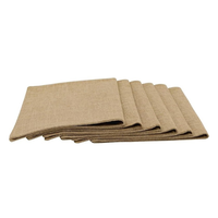 Set de table carré en bambou naturel beige, texture minimale, finition résistante à l'eau, matériau écologique indien, collection de vente en gros pour la salle à manger