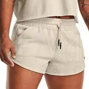 Ensemble décontracté d'été pour femmes grandes tailles : crop top à capuche et short, 100 % coton doublé, deux pièces, logo personnalisé imprimé - Product Image 6