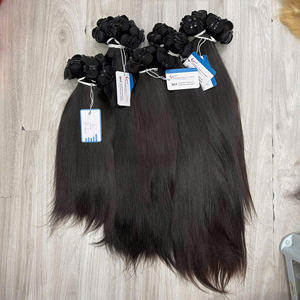 Extensions de cheveux humains vietnamiens bruts de luxe premium, provenant d'un seul donneur, double épaisseur, mèches de cheveux à trame simple - Product Image 6