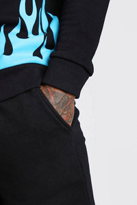 Ensemble de survêtement décontracté pour homme 2023, uni, respirant, grande taille, 100% coton, écologique, vêtements de rue, jogging, ensemble d'hiver - Product Image 2