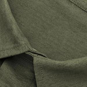 Polo de color sólido para hombre, ropa informal transpirable de alta calidad, estilo de calle personalizable con tela de lona de patrón sólido - Product Image 6