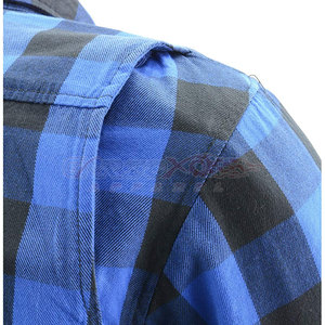 Protective Biker Flannel <b>Shirt</b> Men's Aramid Lined Motorbike Riding <b>Shirt</b> CE Armored Safety Wear OEM Factory Wholesale - Product Image 6