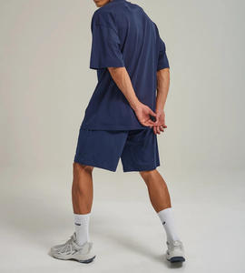 Ensemble deux pièces pour homme, prix bas, haute qualité, couleur bleu clair, manches courtes, 100% coton respirant - Product Image 3