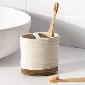 Juego de baño al por mayor con juego de cuatro piezas Juego de baño de resina y madera a la venta por exportadores indios - Product Image 5