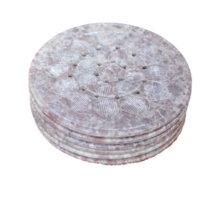 Noir et marbre blanc sous-verres en gros thé café tasse ronde sous-verre de haute qualité produit de qualité supérieure - Product Image 6