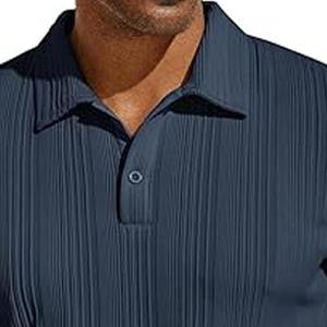 Fabricación de camisetas polo cómodas, transpirables, con logotipo personalizado, nueva moda, camiseta polo para hombre, subida por Dress Sports - Product Image 2