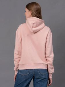 Sudadera con Capucha de Algodón 100% Transpirable, Antiarrugas, con Hombros Caídos y Ajuste Holgado, Color Rosa Pálido, Diseño en Relieve en la Parte Delantera, Estilo Urbano, Superventas - Product Image 4