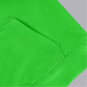 Sweat à capuche vert pour femme, coupe ample, pull en polaire, sweat à capuche pour femme avec poche kangourou, sans cordon de serrage - Product Image 4