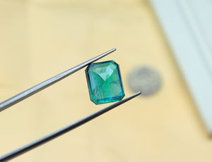 อัญมณีมรกตแซมเบียที่สวยงามปรับแต่งขนาดได้ตามต้องการรูปทรงแปดเหลี่ยมหลวมอัญมณีแซมเบียมรกตเจียระไนเป็นของขวัญสำหรับเธอ - Product Image 3