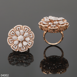 14/18K Rose Gold Lab Grown Diseñador Diamante Anillo de compromiso Diamantes rellenos Estilo de moda IGI/Mujeres certificadas Unisex - Product Image 2