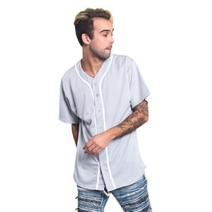 Gran oferta, camisetas de béisbol con botones personalizadas, camisetas lisas de alta calidad para equipos de béisbol y softbol - Product Image 2