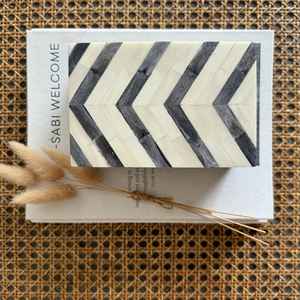 Luxe Artisan Moderne Durable Rectangle Os Incrustation Chevron Décoratif Bijoux Organisateur Pas Cher Prix Boîte avec Couvercle - Product Image 5