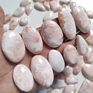 AAA + 100% Natural Scolecite Cabochon Increíbles piedras preciosas sueltas semipreciosas para la curación de la energía al por mayor - Product Image 3