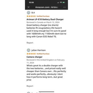 2 uds. Cargador de batería Dual USB delgado de 1600mAh con batería de cámara de litio 2000mAh para Canon EOS 5D reemplazo mAh capacidad - Product Image 5