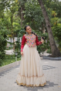 Indian Boutique Exclusivo Último Glamoroso Impresionante Navaratri Especial Algodón Puro Lehenga Choli Elegante Ropa Étnica Mujer Chica - Product Image 5