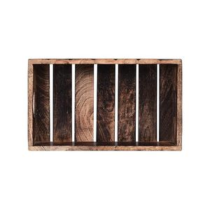 Bandeja de Servir de Madera de Estilo Moderno, Pulida a Mano, con Asas de Metal, Apta para Lavavajillas, para Baño y Vajilla - Product Image 5