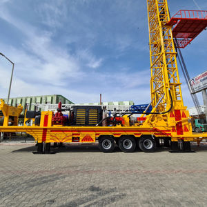 อุปกรณ์ขุดเจาะบ่อน้ำลึกลึก1000-1300-1500เมตรติดตั้งบนรถพ่วงพร้อมเครื่องยนต์ชั้นเดียว - Product Image 1